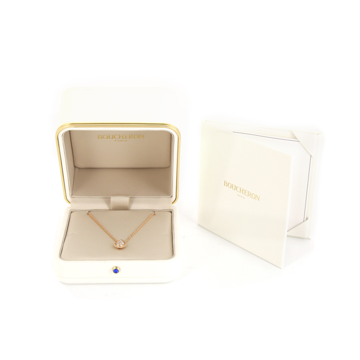 Collar Boucheron Serpent Bohème talla S en oro rosa y diamantes - Detail D2