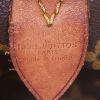 Borsa da viaggio Louis Vuitton Keepall 45 in tela monogram marrone e pelle naturale - Detail D3 thumbnail