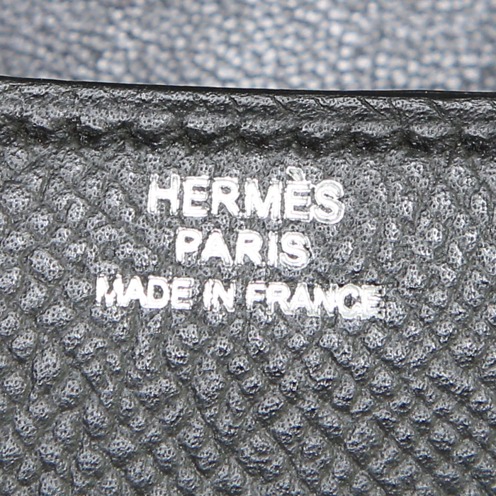 Borsa Hermes Constance in pelle Epsom nera - Detail D4