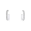 Dinh Van size L hoop earrings in white gold and diamonds - 00pp thumbnail