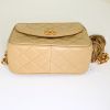 Chanel Camera shoulder bag in beige quilted leather - Detail D4 thumbnail