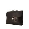 Hermès Sac à dépêches briefcase in black grained leather - 00pp thumbnail