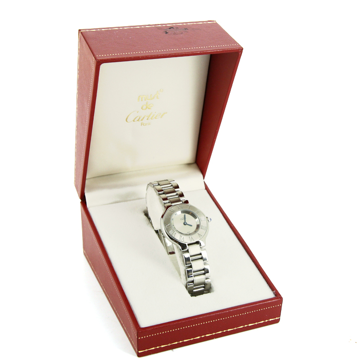 Cartier Must 21 watch in stainless steel Ref:  1340 Circa  1990