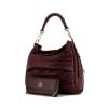 Dior Libertine shopping bag in purple leather - 00pp thumbnail