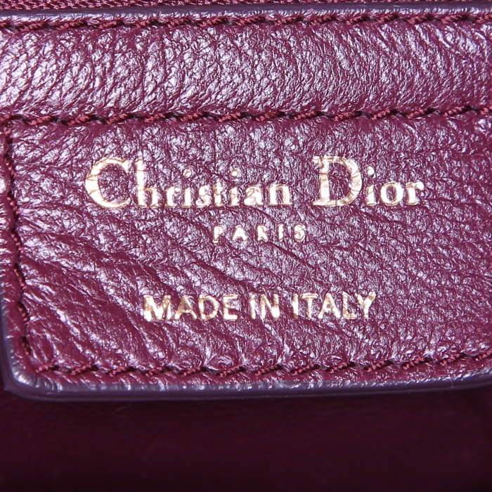 Dior Libertine shopping bag in purple leather - Detail D3