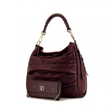 Bolso Cabás Dior Libertine en cuero morado