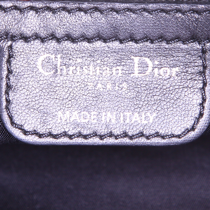 Bolso de mano Dior New Look en cuero acolchado negro - Detail D3