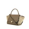 Celine Trapeze medium model handbag in grey leather - 00pp thumbnail
