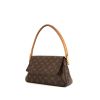 Bolso de mano Louis Vuitton Looping modelo pequeño en lona Monogram marrón y cuero natural - 00pp thumbnail