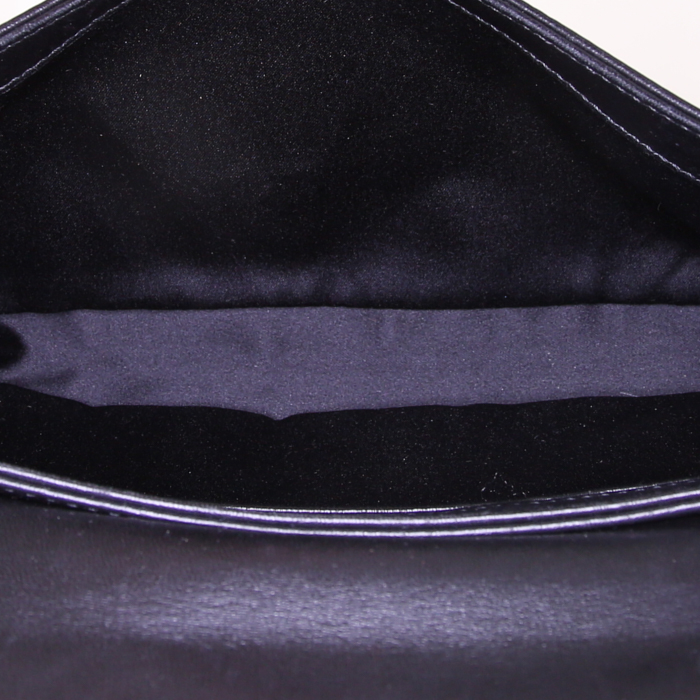 Sac porté épaule Saint Laurent Venise en cuir marron - Detail D2