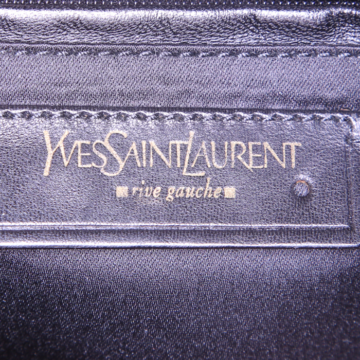 Sac porté épaule Saint Laurent Venise en cuir marron - Detail D3