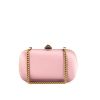 Gucci Animalier clutch in pink satin - 360 thumbnail