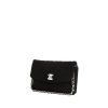 Bolso bandolera Chanel en jersey acolchado negro - 00pp thumbnail
