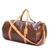 Louis Vuitton Polochon travel bag in brown monogram canvas and natural leather - 00pp thumbnail