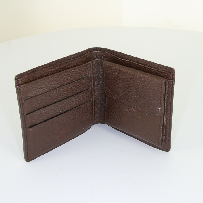 Louis Vuitton wallet in brown damier canvas - Detail D2