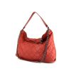 Chanel Grand Shopping shopping bag in red quilted leather - 00pp thumbnail