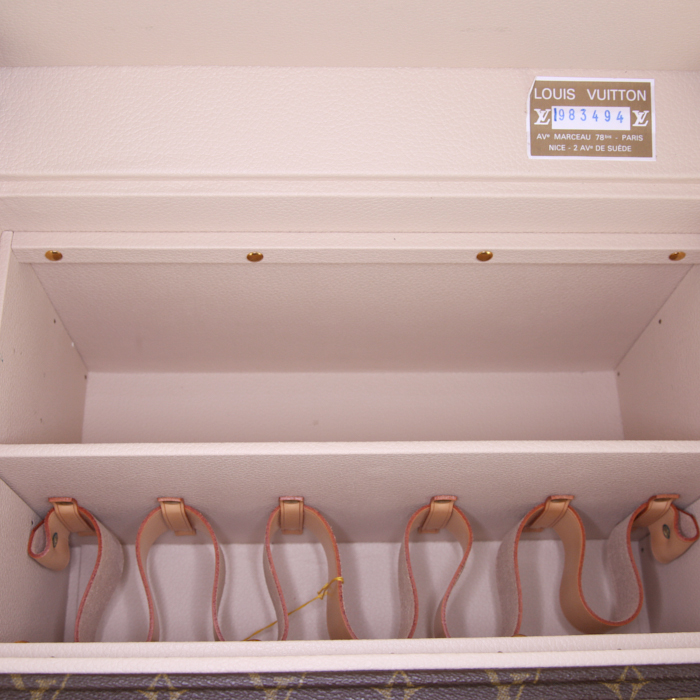 Beauty Louis Vuitton Boîte à Pharmacie in tela monogram marrone e losine - Detail D2