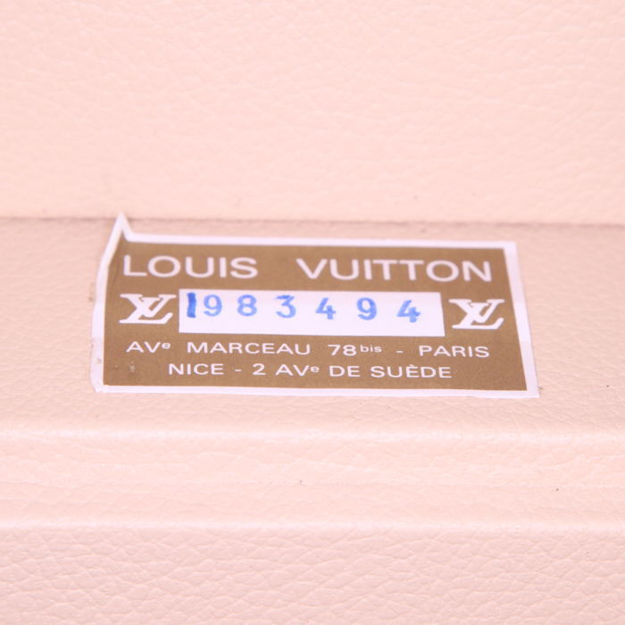 Vanity Louis Vuitton Boîte à Pharmacie en toile monogram marron et lozine - Detail D3