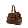 Jerome Dreyfuss medium model shoulder bag in brown leather - 00pp thumbnail