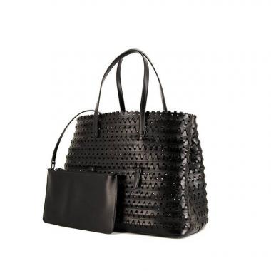 Alaïa Mina handbag in black leather