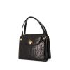 Gucci Gucci Vintage handbag in black crocodile - 00pp thumbnail