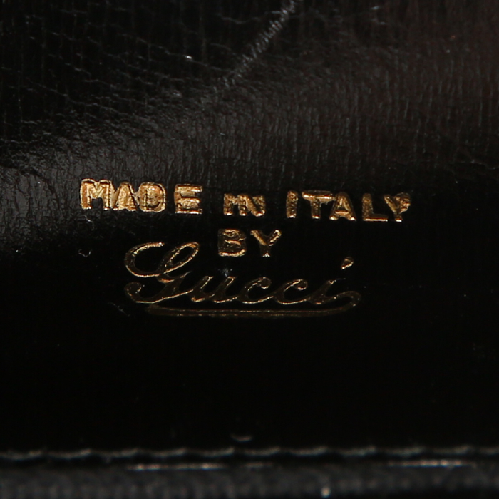 Borsa Gucci Gucci Vintage in coccodrillo nero - Detail D3