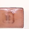Hermes Médor belt in burgundy box leather - Detail D2 thumbnail