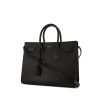 Saint Laurent Sac de jour small model handbag in black grained leather - 00pp thumbnail