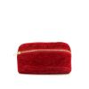 Bolsito-cinturón Chanel  Vintage en terciopelo acolchado rojo - 360 thumbnail