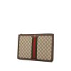 Gucci Suprême GG pouch in beige logo canvas and brown leather - 00pp thumbnail