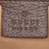 Gucci Suprême GG pouch in beige logo canvas and brown leather - Detail D3 thumbnail
