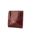 Hermès Alpha handbag in burgundy box leather - 00pp thumbnail