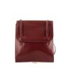 Hermès Alpha handbag in burgundy box leather - 360 thumbnail