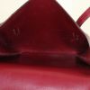 Bolso de mano Hermès Alpha en cuero box color burdeos - Detail D2 thumbnail