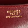 Hermès Alpha handbag in burgundy box leather - Detail D3 thumbnail