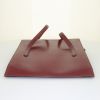 Hermès Alpha handbag in burgundy box leather - Detail D5 thumbnail