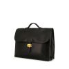 Hermès Sac à dépêches briefcase in black Mysore leather - 00pp thumbnail