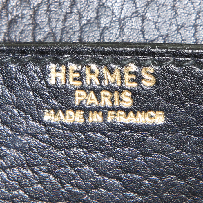 Borsa portadocumenti Hermès Sac à dépêches in pelle Mysore nera - Detail D3