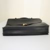 Hermès Sac à dépêches briefcase in black Mysore leather - Detail D4 thumbnail