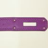 Hermès Berline small model shoulder bag in purple Swift leather - Detail D4 thumbnail