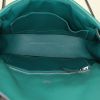 Hermès Berline small model shoulder bag in green leather - Detail D2 thumbnail