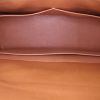 Hermes Kelly 35 cm handbag in gold Swift leather and beige canvas - Detail D3 thumbnail