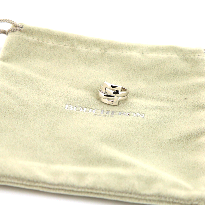 Sortija Boucheron Déchainé en oro blanco - Detail D2