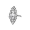 Oval Vintage 1960's ring in platinium and diamonds - 00pp thumbnail