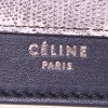 Celine pouch in black and beige leather and grey python - Detail D4 thumbnail