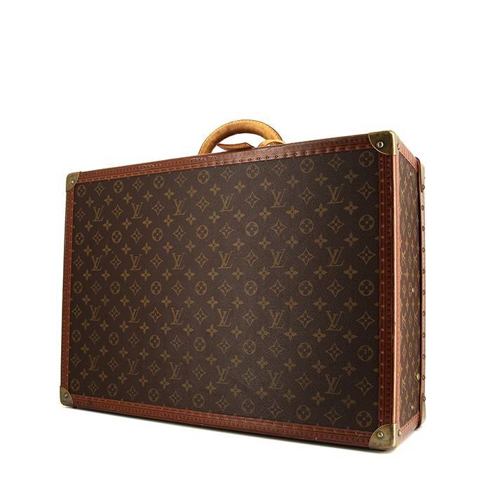 Louis Vuitton Alzer suitcase in monogram canvas and natural leather