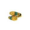 Zolotas ring in 22 carats yellow gold and colored stones - 00pp thumbnail