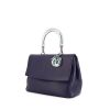 Dior Be Dior large model handbag in navy blue leather and blue glittering leather - 00pp thumbnail