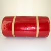 Louis Vuitton Papillon handbag in red monogram patent leather and natural leather - Detail D4 thumbnail