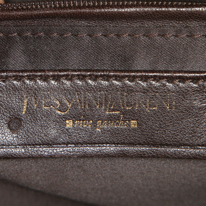 Borsa Yves Saint Laurent Muse modello piccolo in pelle verniciata bianca - Detail D3